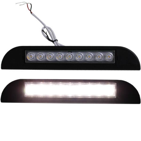12 Volt LED SMD Schwanenhals Spot Leselampe warmweiß + USB + Schalter