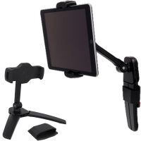 Halter für Handy Smartphone Tablet Tablethalter Handyhalter Ständer mit Wandhalterrung Metall schwarz